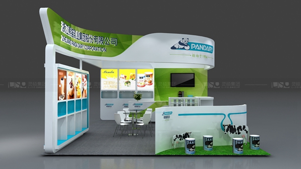 熊貓乳品-中食展展臺設計案例