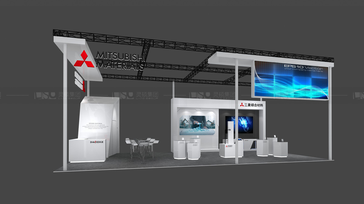 三菱-上海展會展臺設(shè)計案例