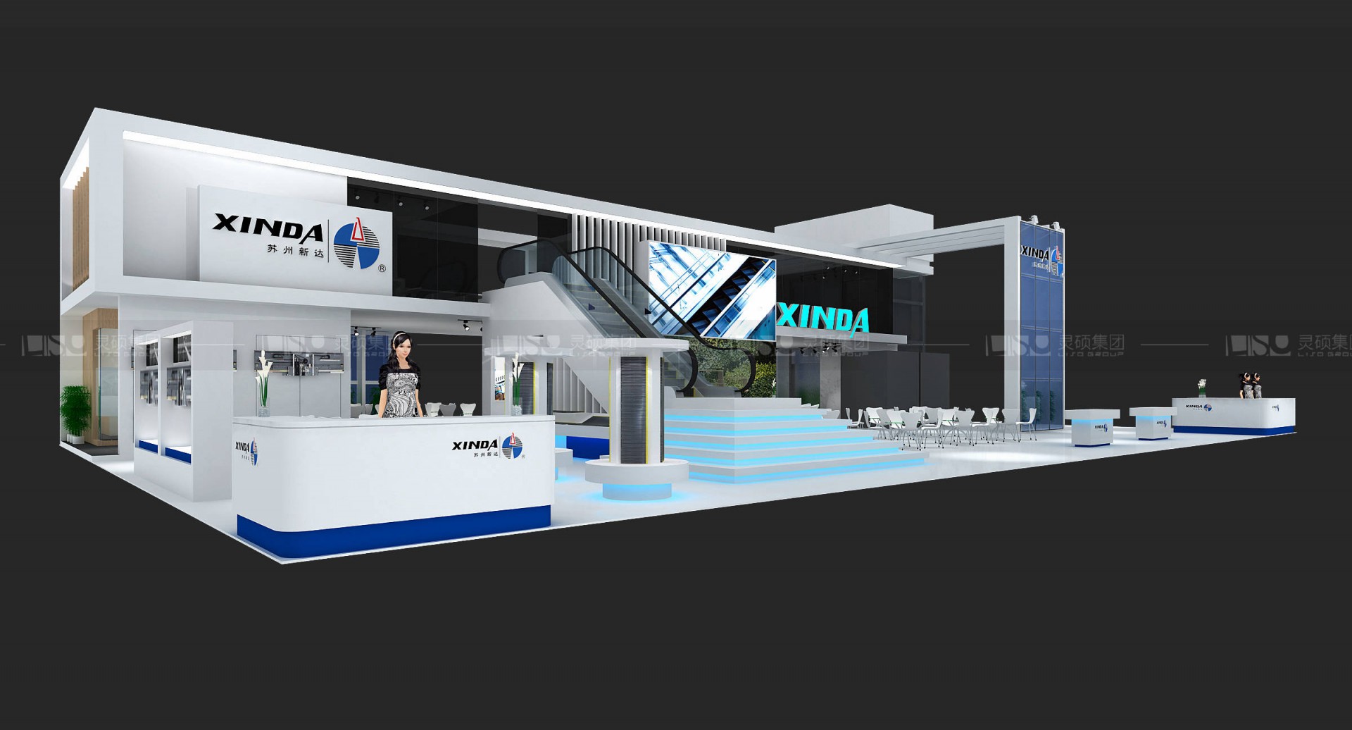 新達(dá)-電梯展展臺設(shè)計(jì)案例