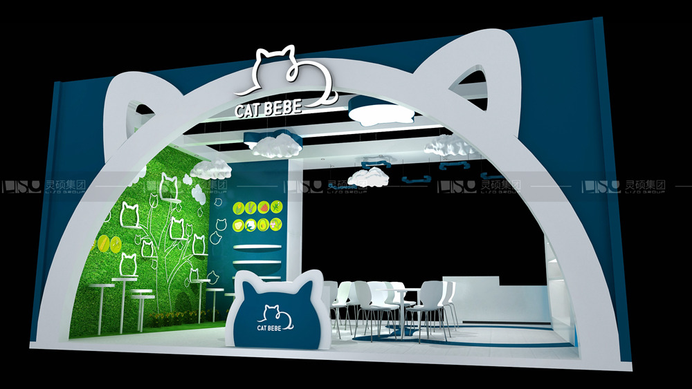 和黃白貓-孕嬰童展臺設計案例