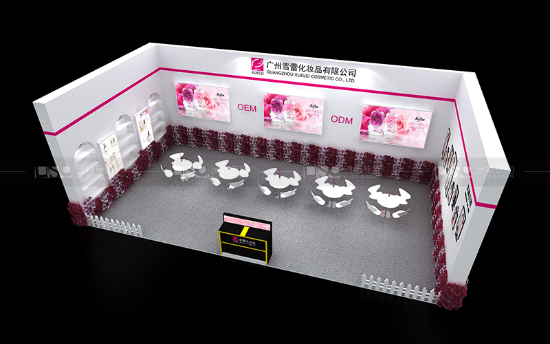 雪蕾-美容展臺設計搭建案例