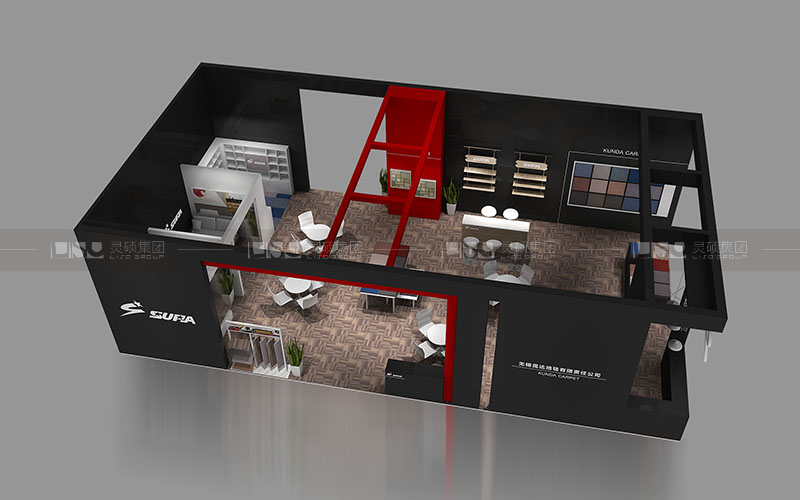 昆達-地材展臺設計搭建案例