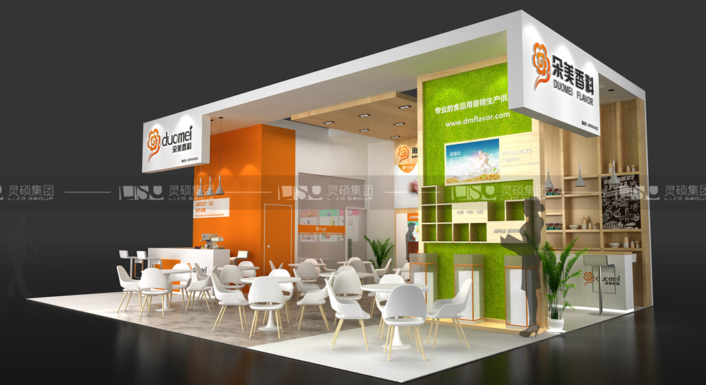 朵美-食品添加劑展臺(tái)設(shè)計(jì)搭建案例