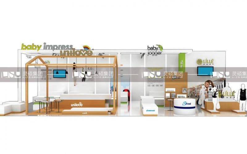 杭州翔贊-美容展展臺設計搭建案例