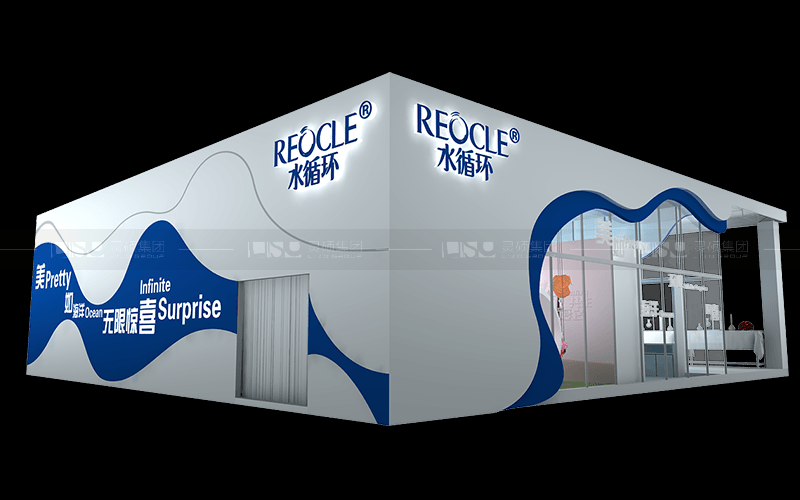 晶典化妝品-美容展展臺設計搭建案例