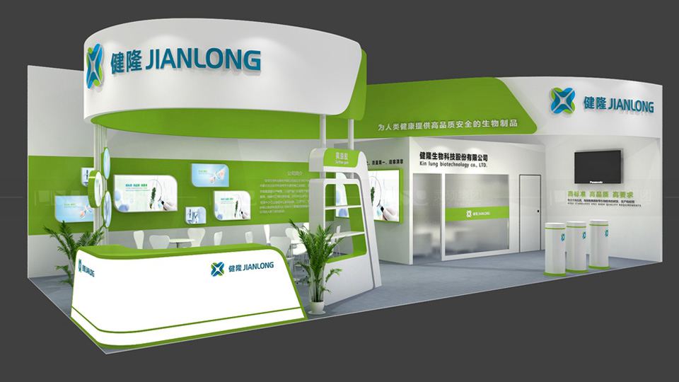 健隆生物-FIC展展臺設(shè)計(jì)案例