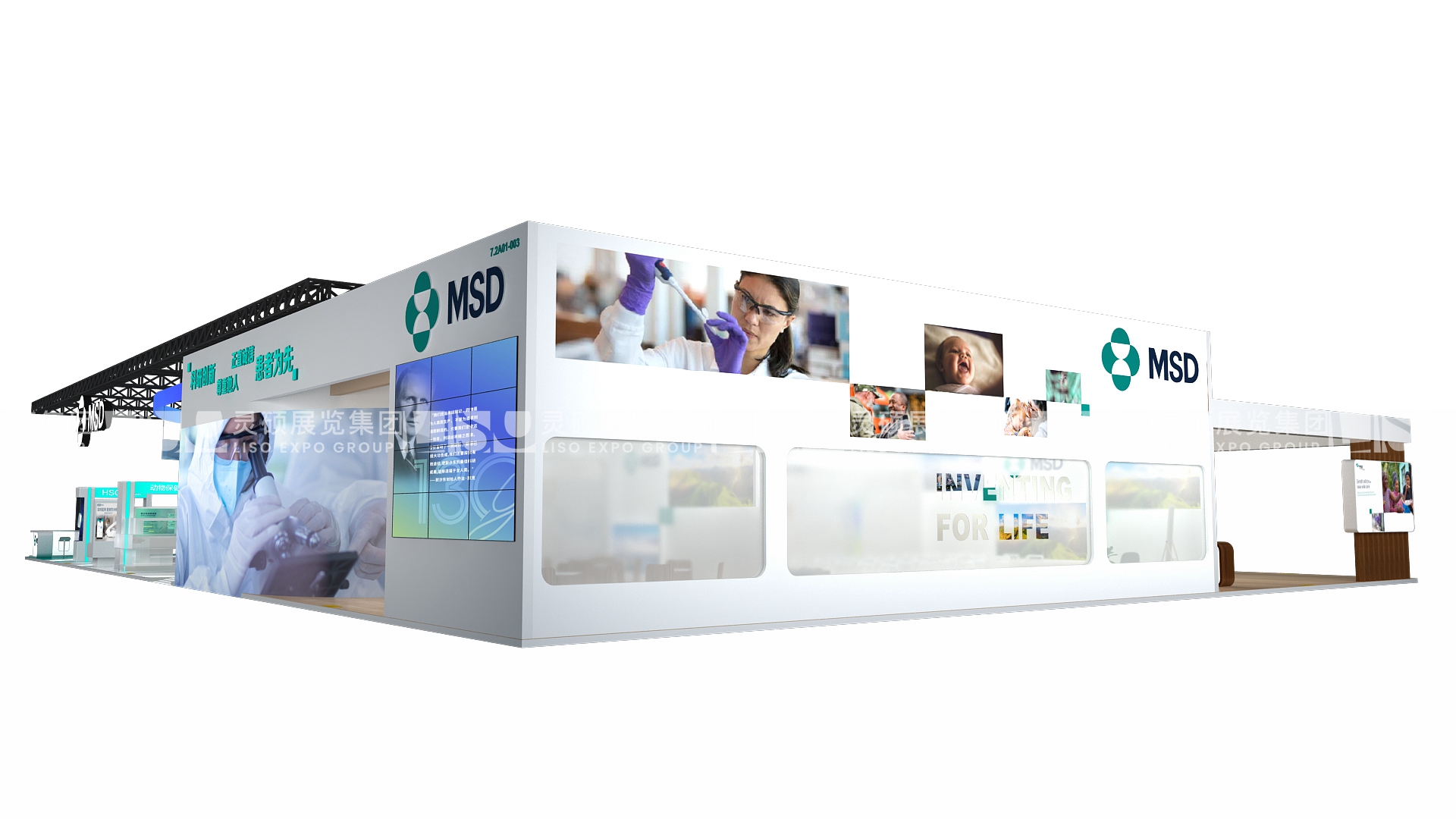 默沙東-上海展會展臺設計搭建案例
