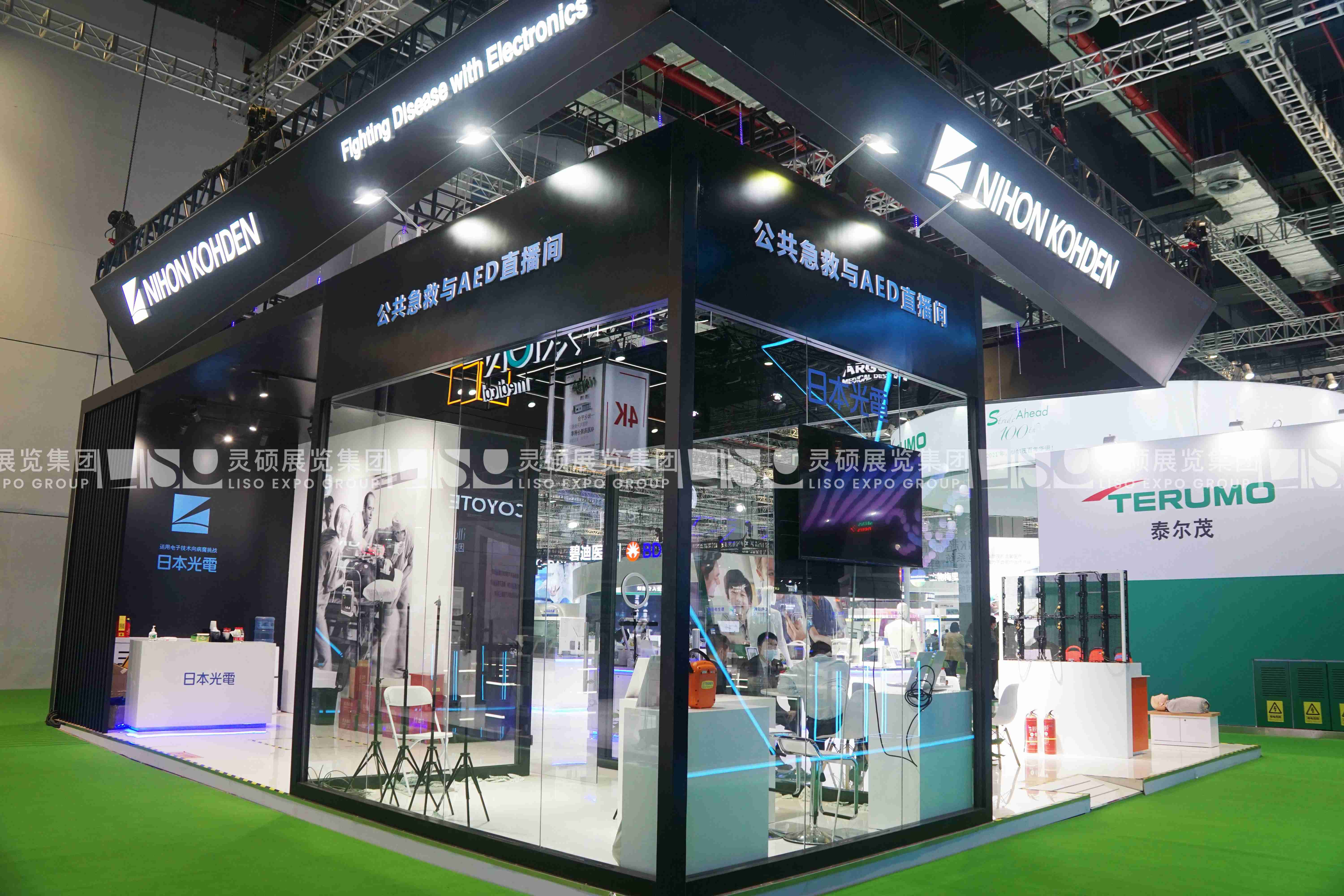 日本光電-上海展會(huì)展臺(tái)設(shè)計(jì)搭建案例