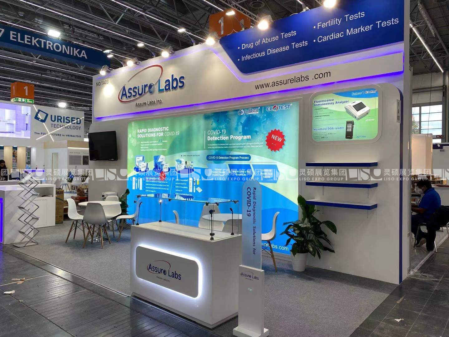 國外展臺設計搭建-安旭生物