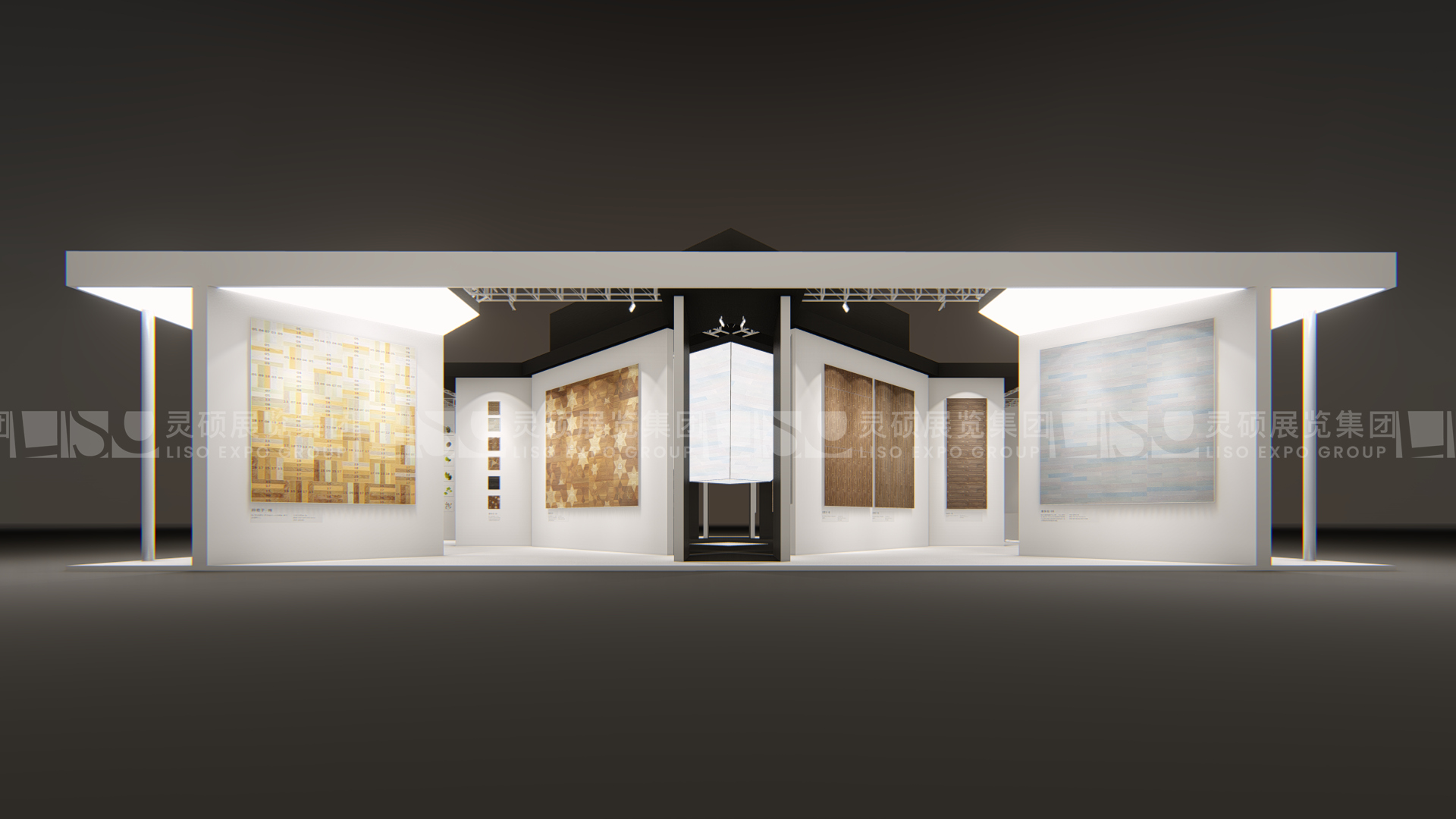 地面材料展展臺設計搭建案例-森林之星