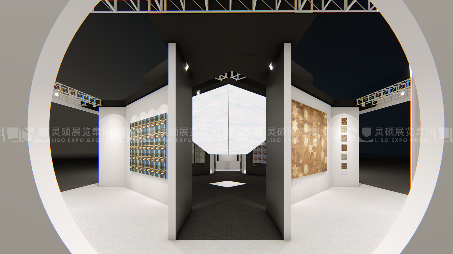 地面材料展展臺設計搭建案例-森林之星