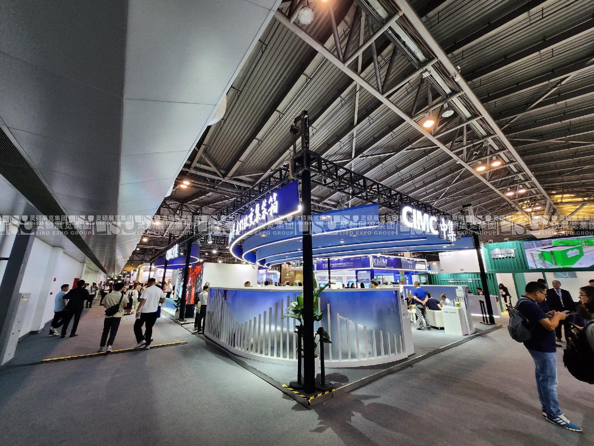 集裝箱展展臺設計搭建案例-中集