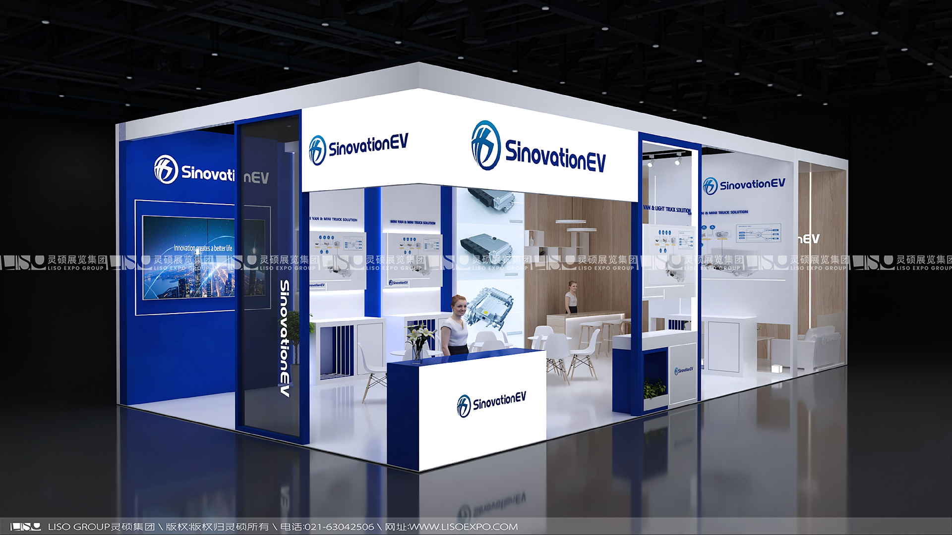 德國漢諾威車展展臺設計搭建案例-理工華創