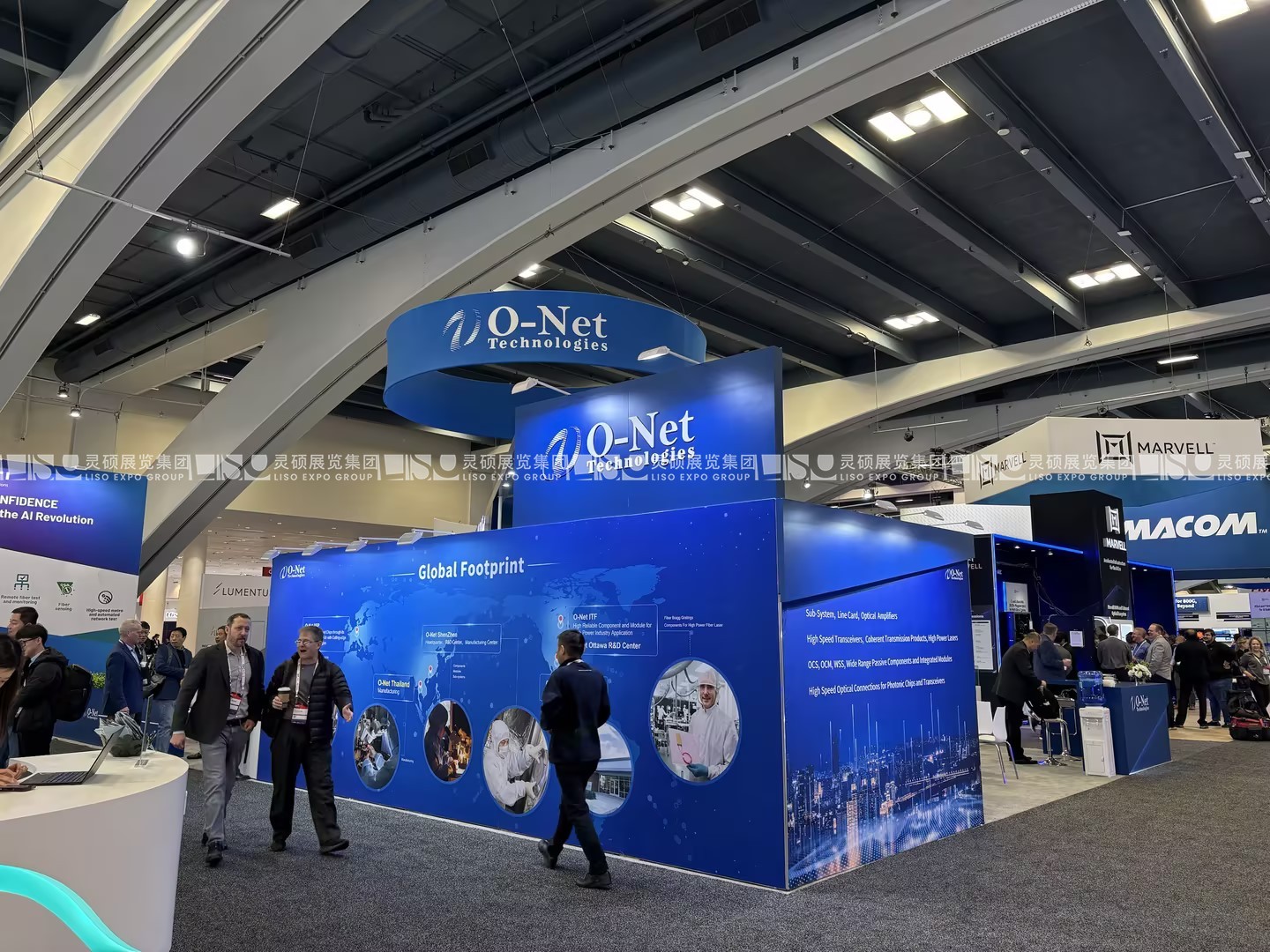 美國展臺設計搭建（光纖通訊展）