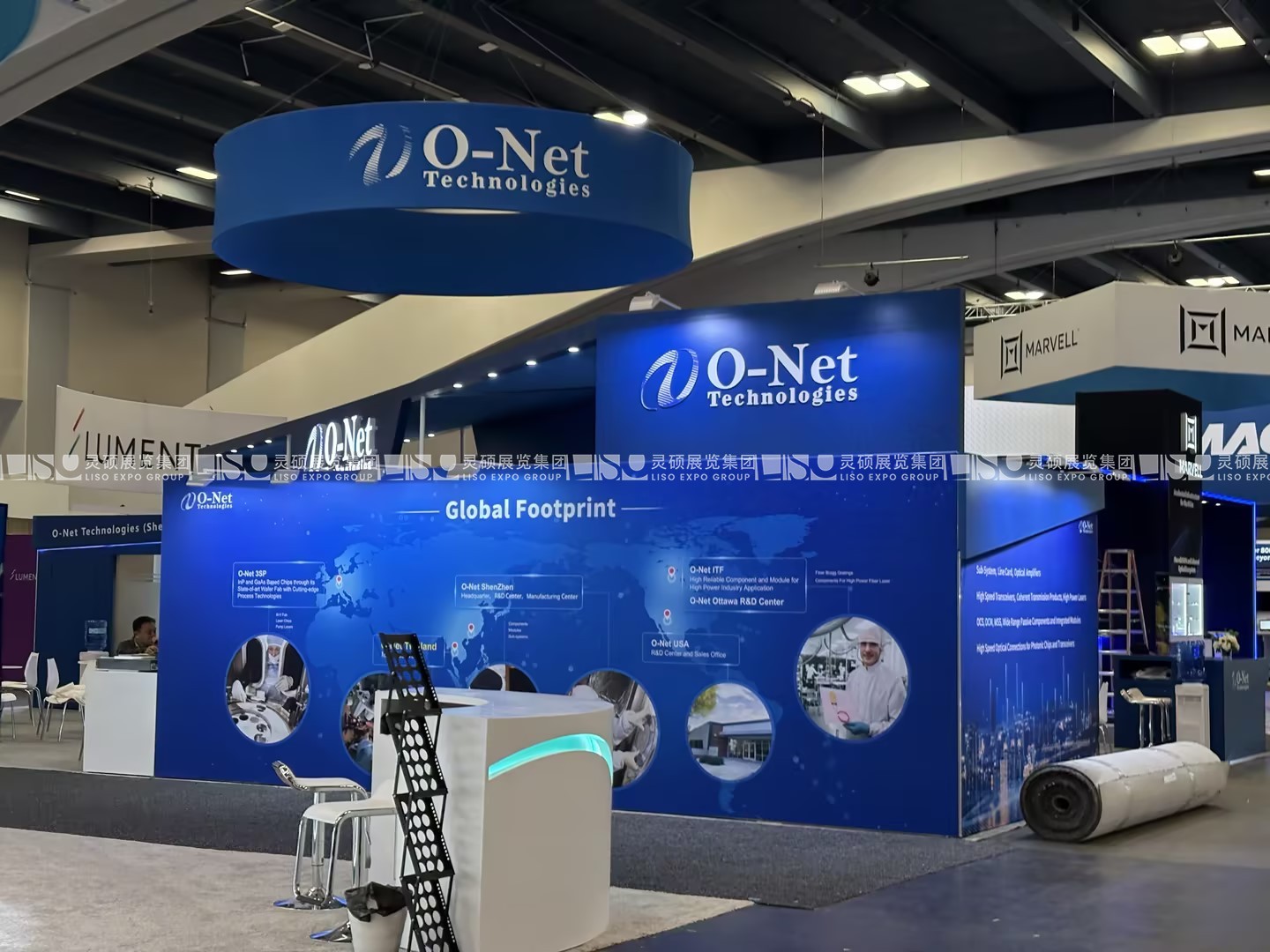 美國展臺設計搭建（光纖通訊展）