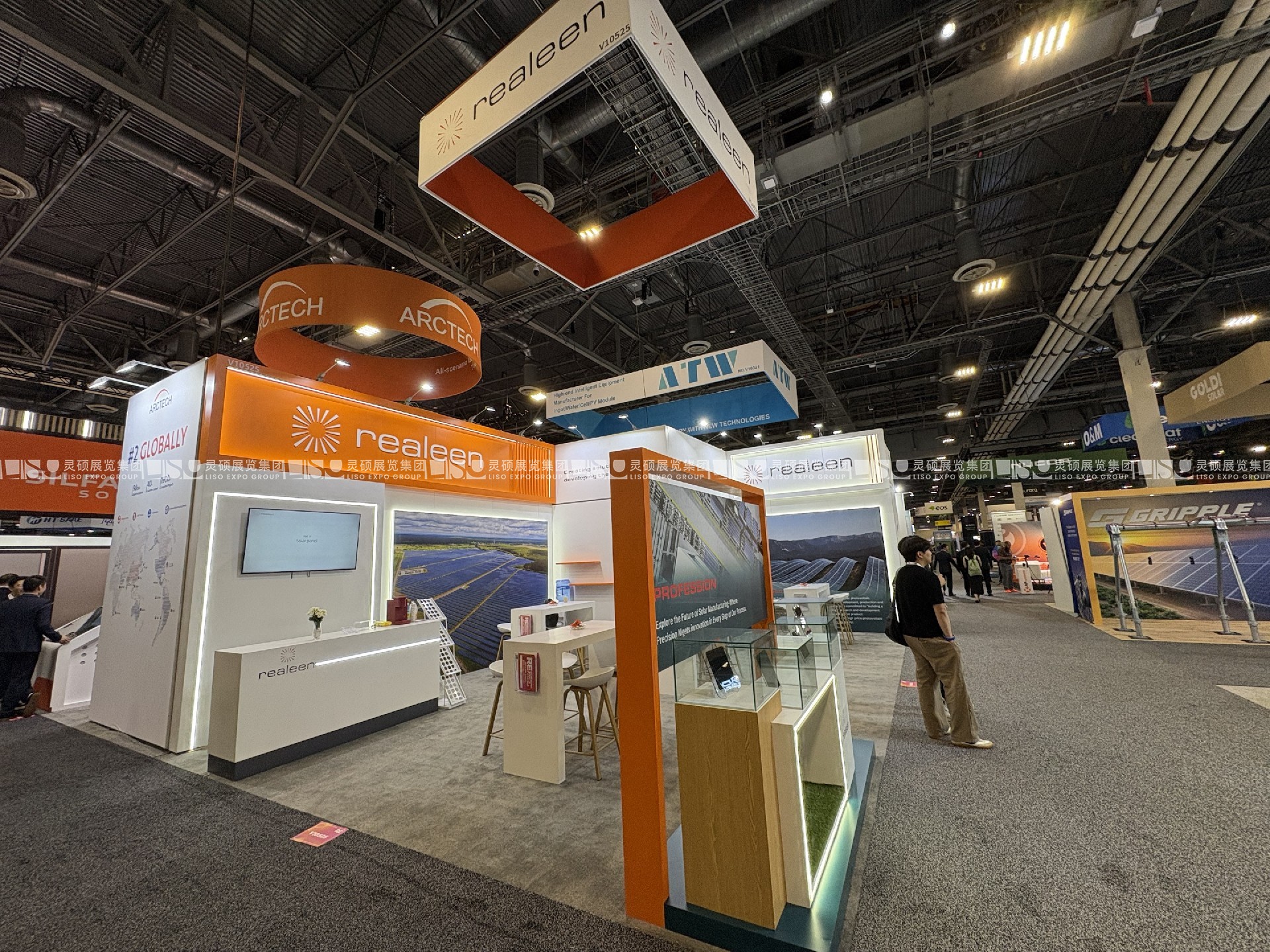 美國展臺設計搭建（太陽能展）